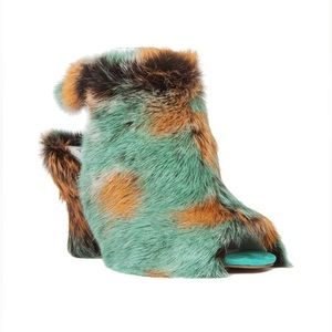 Jeffrey Campbell Lorah-F Monster Furry Heel Size Women’s 8.5